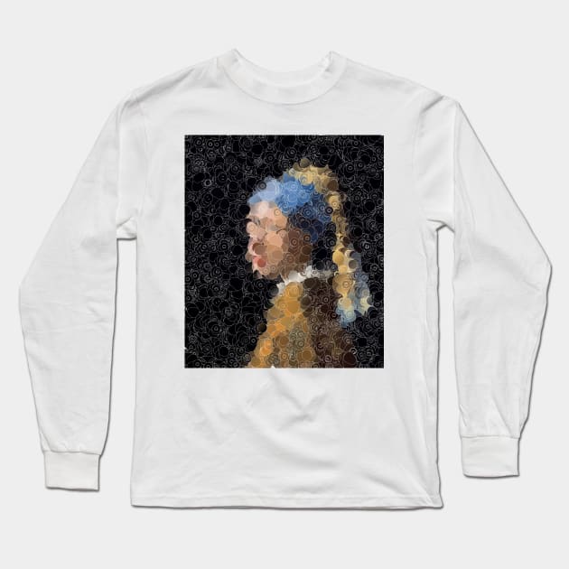 girl with the purl earring Long Sleeve T-Shirt by ngmx